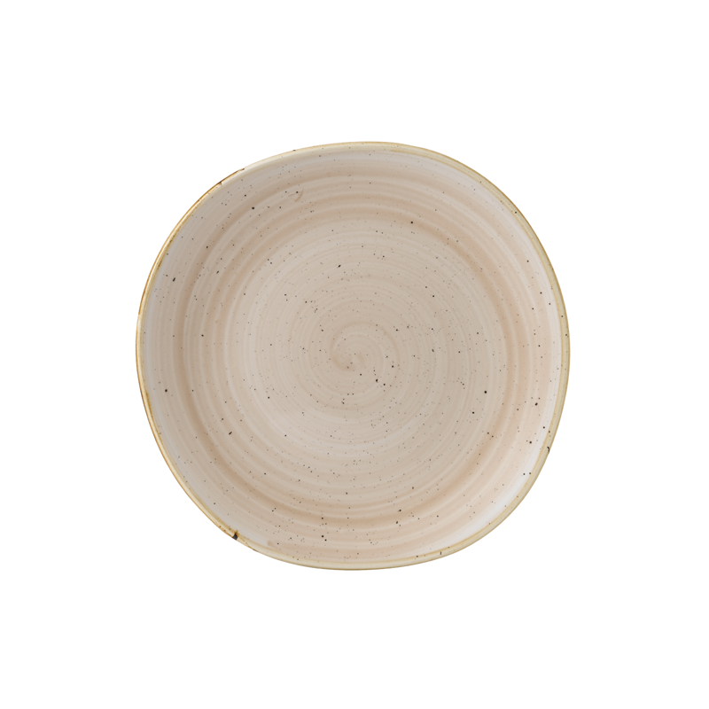 Churchill Stonecast Organic Round Bowl Nutmeg Cream Plate Round 110 CL 