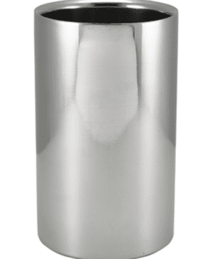 Polished St/Steel Wine Cooler 12 (d) x 20cm ht - Case Qty 1