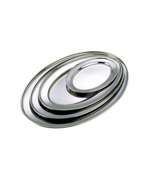 St/Steel Oval Flat 9" - Case Qty 1