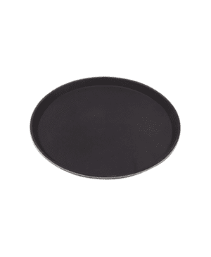 Tray Gengrip Fibreglass Round 11" Black - Case Qty 1