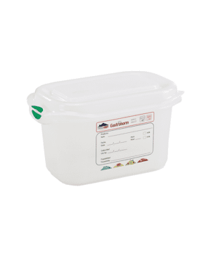 GN Storage Container 1/9 176 x 108mm 100mm Deep 1L - Case Qty 12