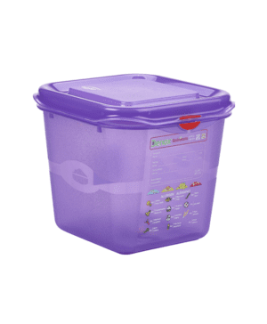 Allergen GN Storage Container 1/6 176 x 108mm 150mm Deep 2.6L - Case Qty 6