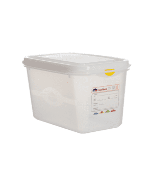 GN Storage Container 1/4 265 x 163mm 150mm Deep 4.3L - Case Qty 6