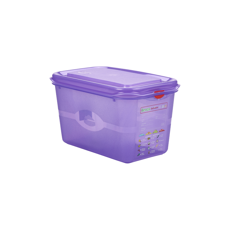Allergen GN Storage Container 1/4 265 x 163mm 150mm Deep 4.3L - Case Qty 6
