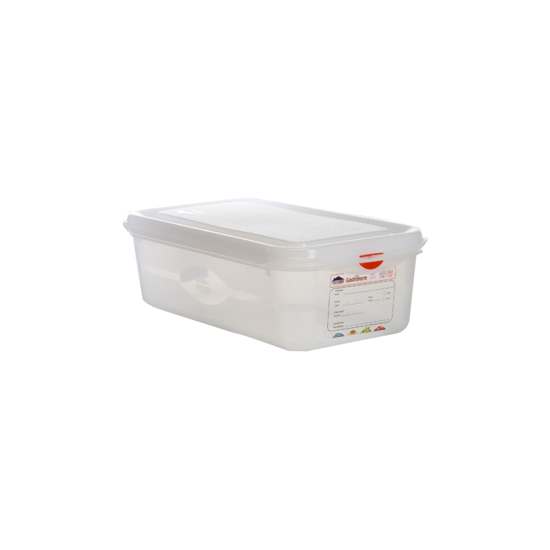 GN Storage Container 1/3 325 x 187mm 100mm Deep 4L - Case Qty 6