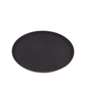 Tray Gengrip Fibreglass Round 14" Black - Case Qty 1