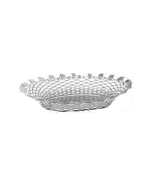 St/Steel Oval Basket 11.3/4"x9.1/4" - Case Qty 1