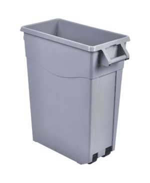 Grey Slim Recycling Bin 65L - Case Qty 1