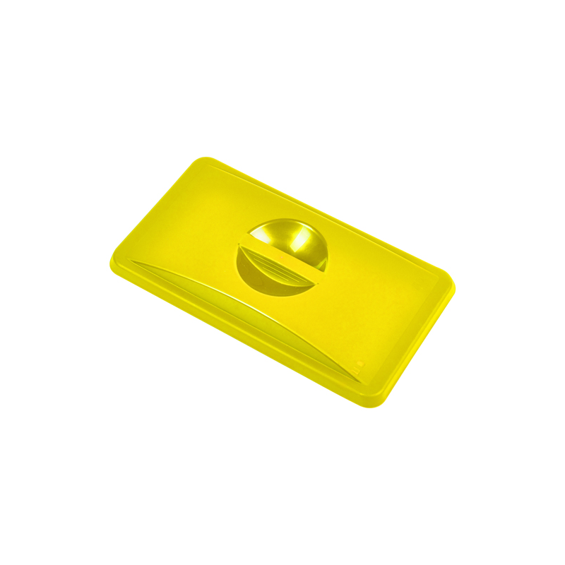 Yellow Closed Lid for Slim Recycling Bin - Case Qty 1