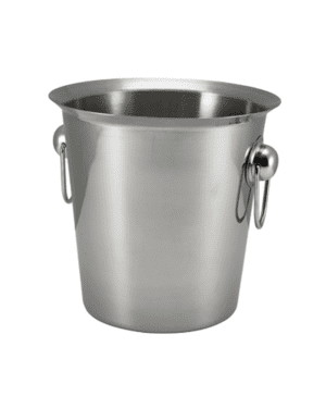 St/Steel Wine Bucket with Ring Handles 19cm (d) - Case Qty 1