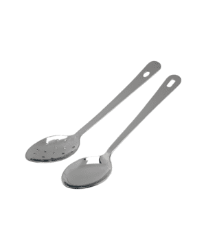 St/Steel Perforated Serving Spoon with Hanging Hole 30.5cm 12" - Case Qty 1