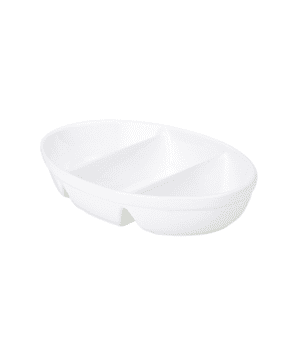 RGW 3 Divided Veg. Dish 28cm White - Case Qty 4