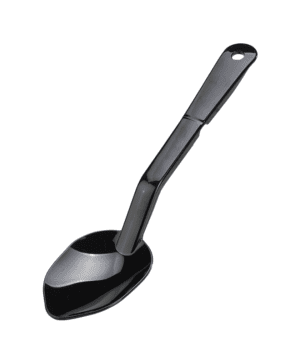 Polycarbonate Solid Spoon Black 28.9cm 11" - Case Qty 1