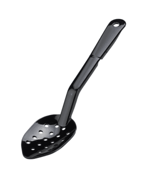 Polycarbonate Perforated Spoon Black 28.9cm 11" - Case Qty 1
