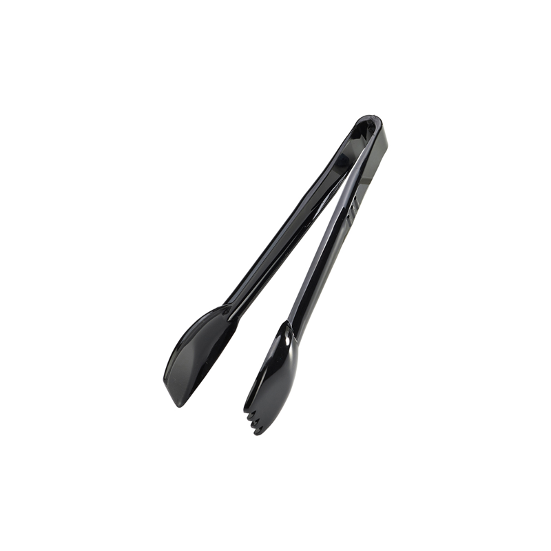 Polycarbonate Salad Tongs Black 22.9cm 9" - Case Qty 1