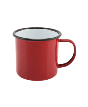 Enamel Mug Red 36cl / 12.5oz - Case Qty 1