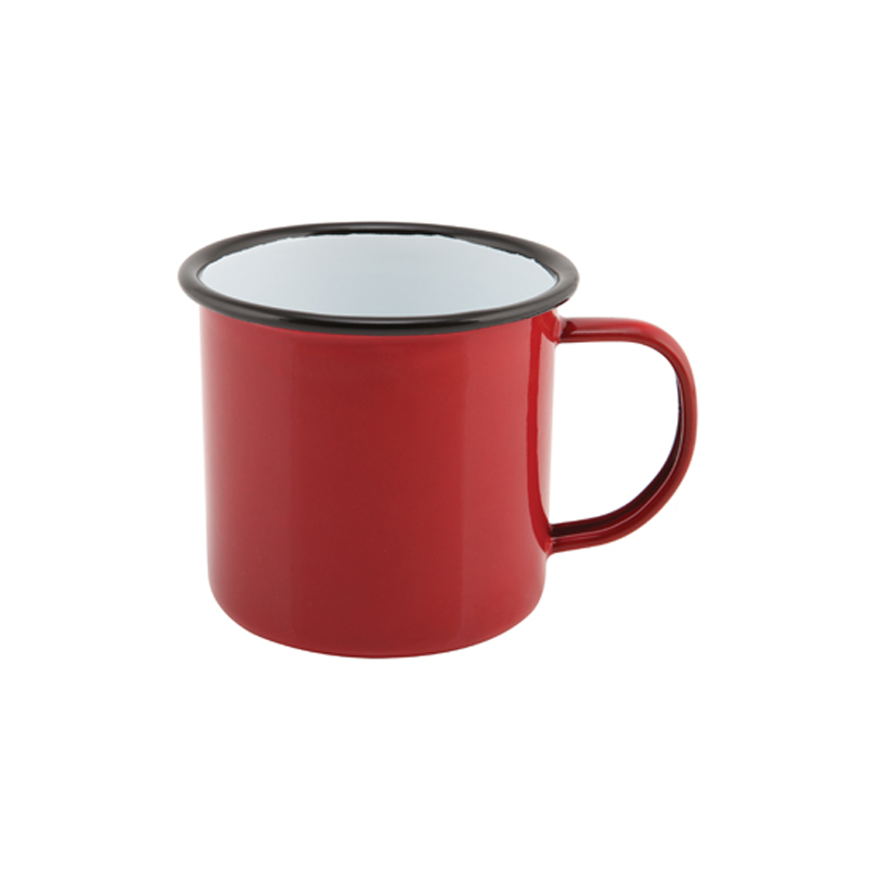 Enamel Mug Red 36cl / 12.5oz - Case Qty 1