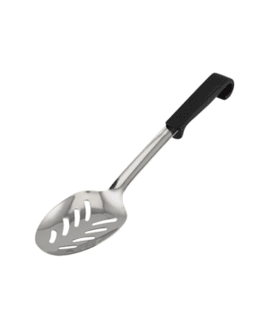 Genware Plastic Handle Spoon Slotted Black - Case Qty 1