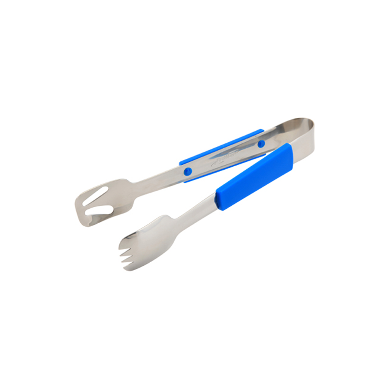 Genware Plastic Handle Buffet Tongs Blue - Case Qty 1