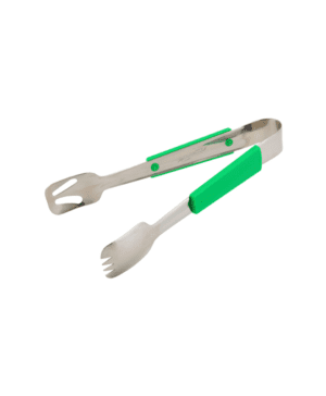 Genware Plastic Handle Buffet Tongs Green - Case Qty 1