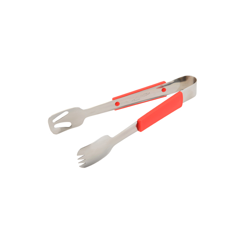 Genware Plastic Handle Buffet Tongs Red - Case Qty 1