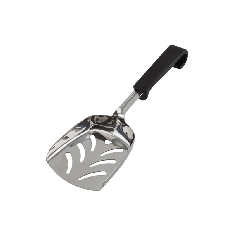 Genware Plastic Handle Chip Scoop Black - Case Qty 1