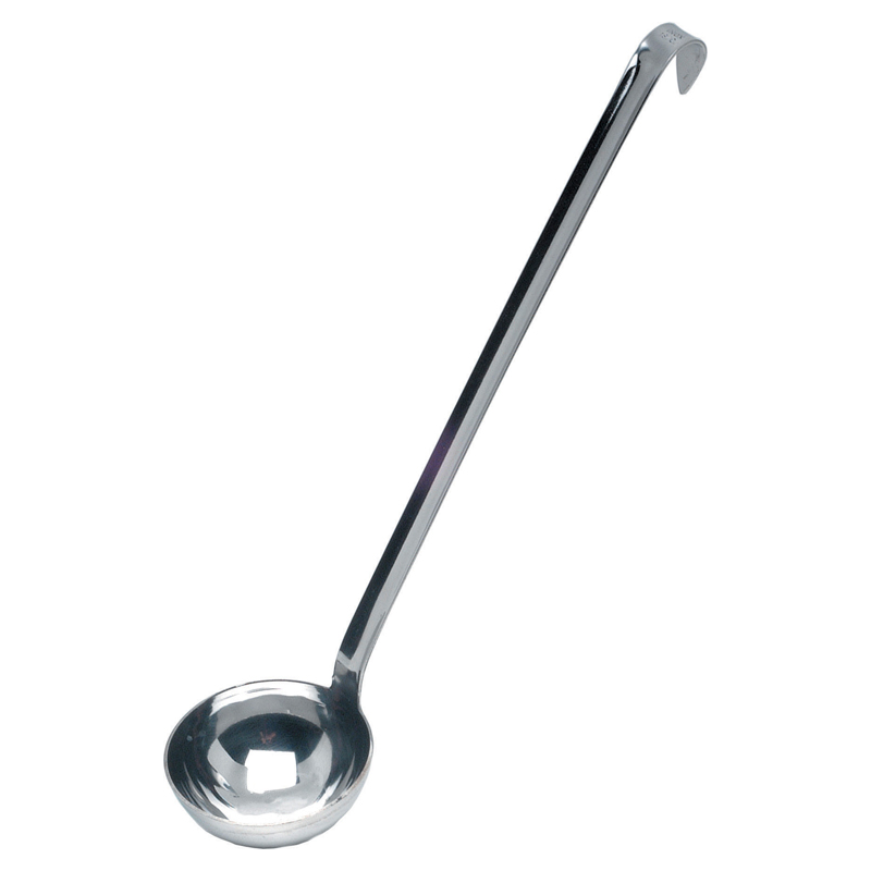 St/Steel One Piece Ladle Hook End 20cl 7oz - Case Qty 1