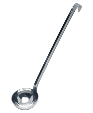 St/Steel One Piece Ladle Hook End 34cl 12oz  - Case Qty 1