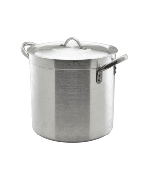 Genware Deep Stockpot & Lid 30cm 21 lt - Case Qty 1