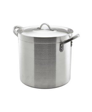 Genware Deep Stockpot & Lid 36cm 37 lt - Case Qty 1