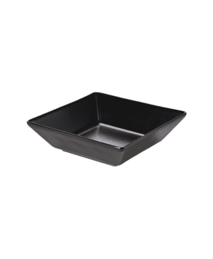 Luna Square Bowl 17.5 x 5cm H Black Stoneware - Case Qty 6