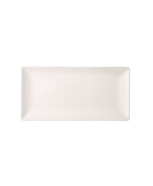 Luna Rect.Coupe Plate 30x20cm White Stoneware - Case Qty 6