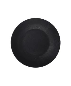 Luna Wide Rim Plate 30.5cm (d) Black Stoneware - Case Qty 6