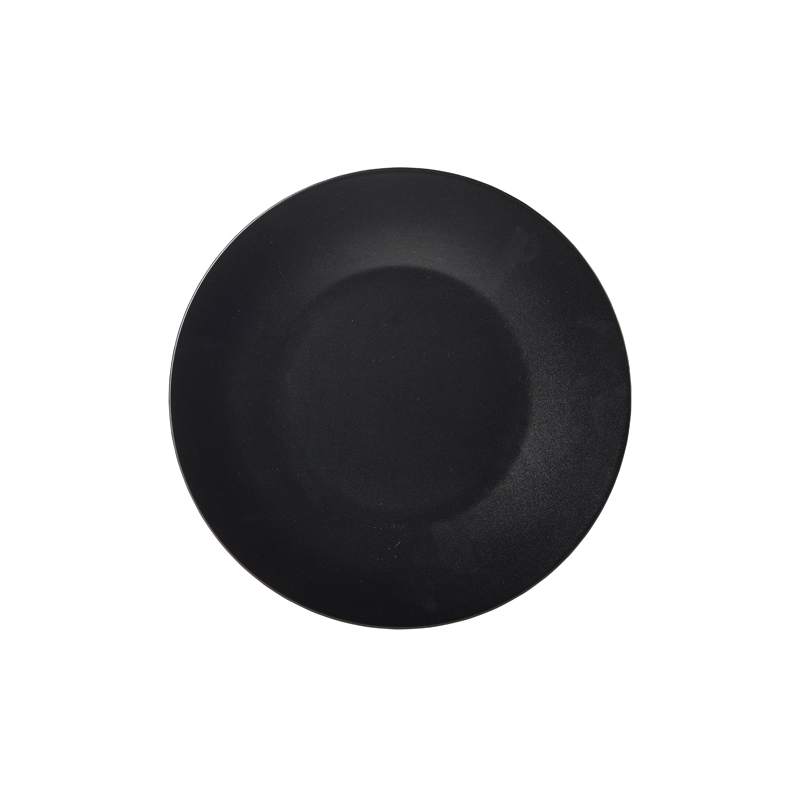 Luna Wide Rim Plate 30.5cm (d) Black Stoneware - Case Qty 6