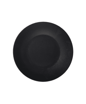 Luna Wide Rim Plate 27.5cm (d) Black Stoneware - Case Qty 6