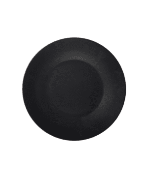 Luna Wide Rim Plate 21cm (d) Black Stoneware - Case Qty 6