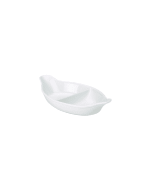 RGW Divided Vegegetable Dish 28cm 11" White - Case Qty 4