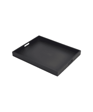 Solid Black Butlers Tray 49x38.5x4.5cm - Case Qty 1