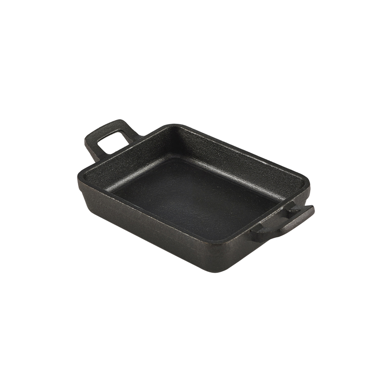 Mini Cast Iron Rectangular Dish 14x11x4.5cm - Case Qty 1