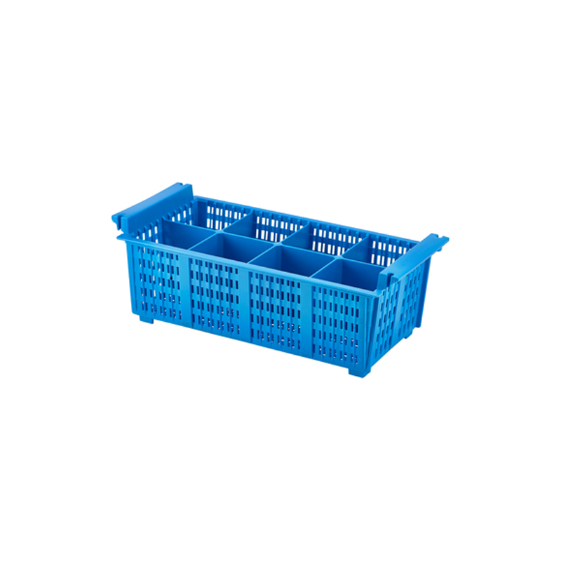 8 Compart Cutlery Basket (Blue)43 x 21 x 15.5cm - Case Qty 1