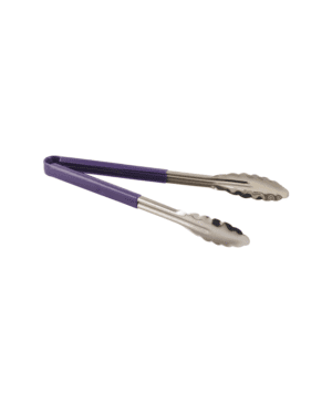 Colour Coded St/Steel Tong 31cm 12.25" Purple - Case Qty 1
