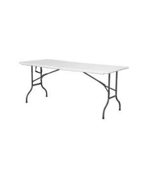 Centre Folding Table 6' White HDPE (max weight - 100kg)- Case Qty 1