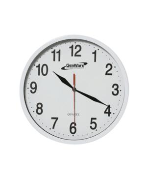 Wall Clock White 24cm (d) - Case Qty 1