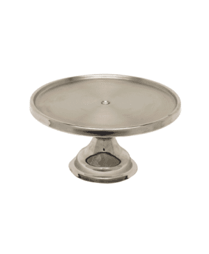 Genware St/Steel Cake Stand 13"(d).6.5" High - Case Qty 1