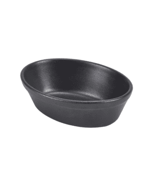 Cast Iron Effect Oval Pie Dish 16cm - Case Qty 6