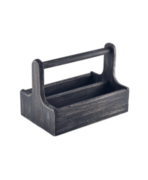Black Wooden Table Caddy - Case Qty 1