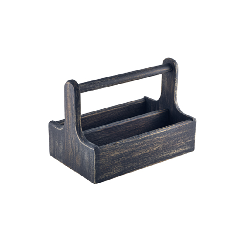 Black Wooden Table Caddy - Case Qty 1