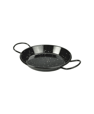Black Enamel Miniature Paella Pan 15cm - Case Qty 10