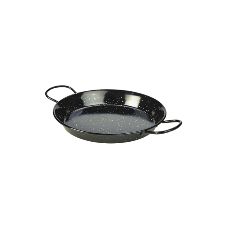 Black Enamel Paella Pan 26cm - Case Qty 6