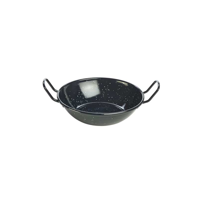 Black Enamel Dish 16cm - Case Qty 10